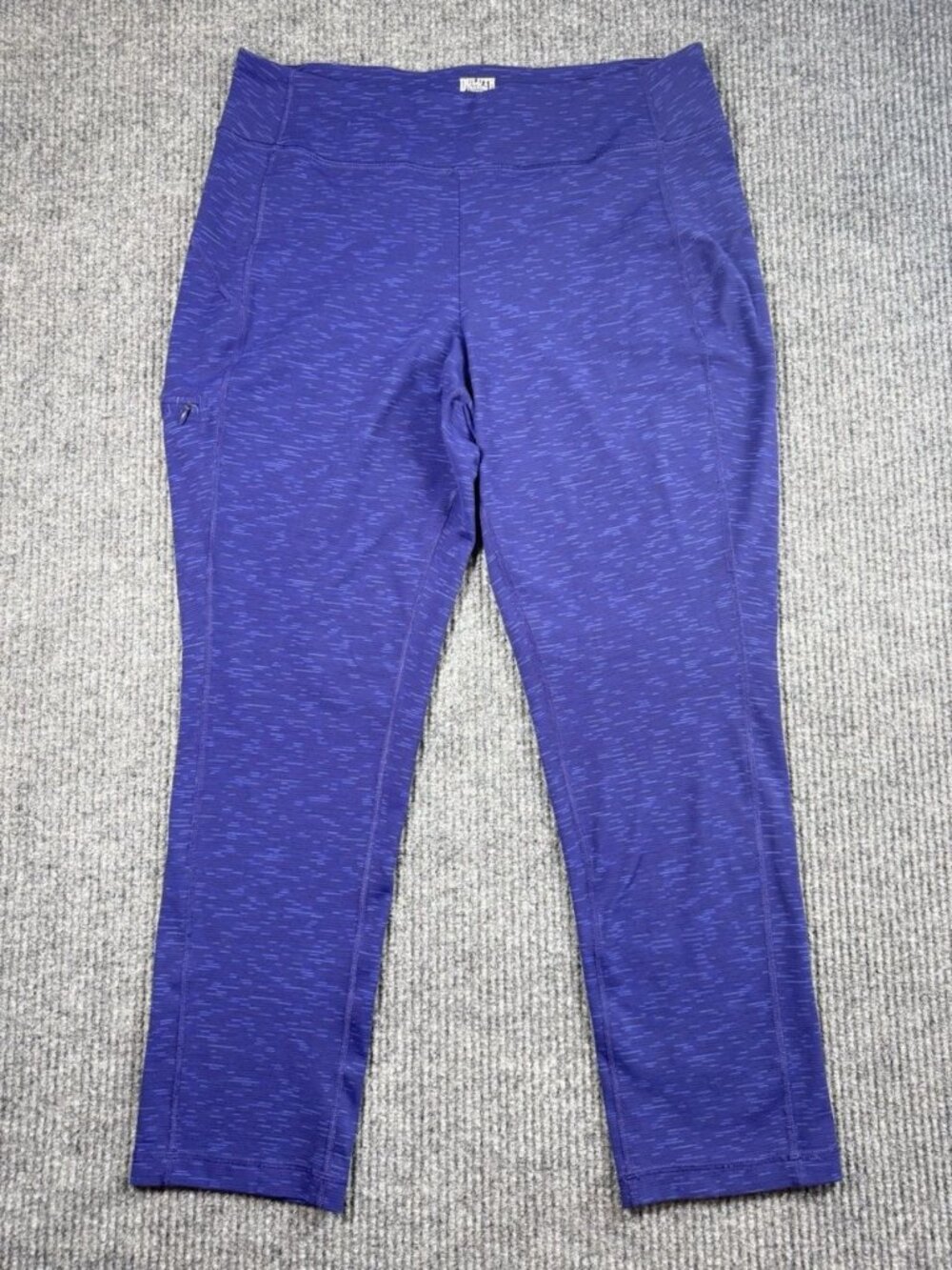 Duluth Trading NoGa Leggings Womens Large x29 Purple Pull On Pants Zip Pocket